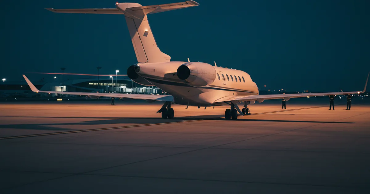 The tail and engine of a Citation CJ3 light jet on a sunny airport tarmac.